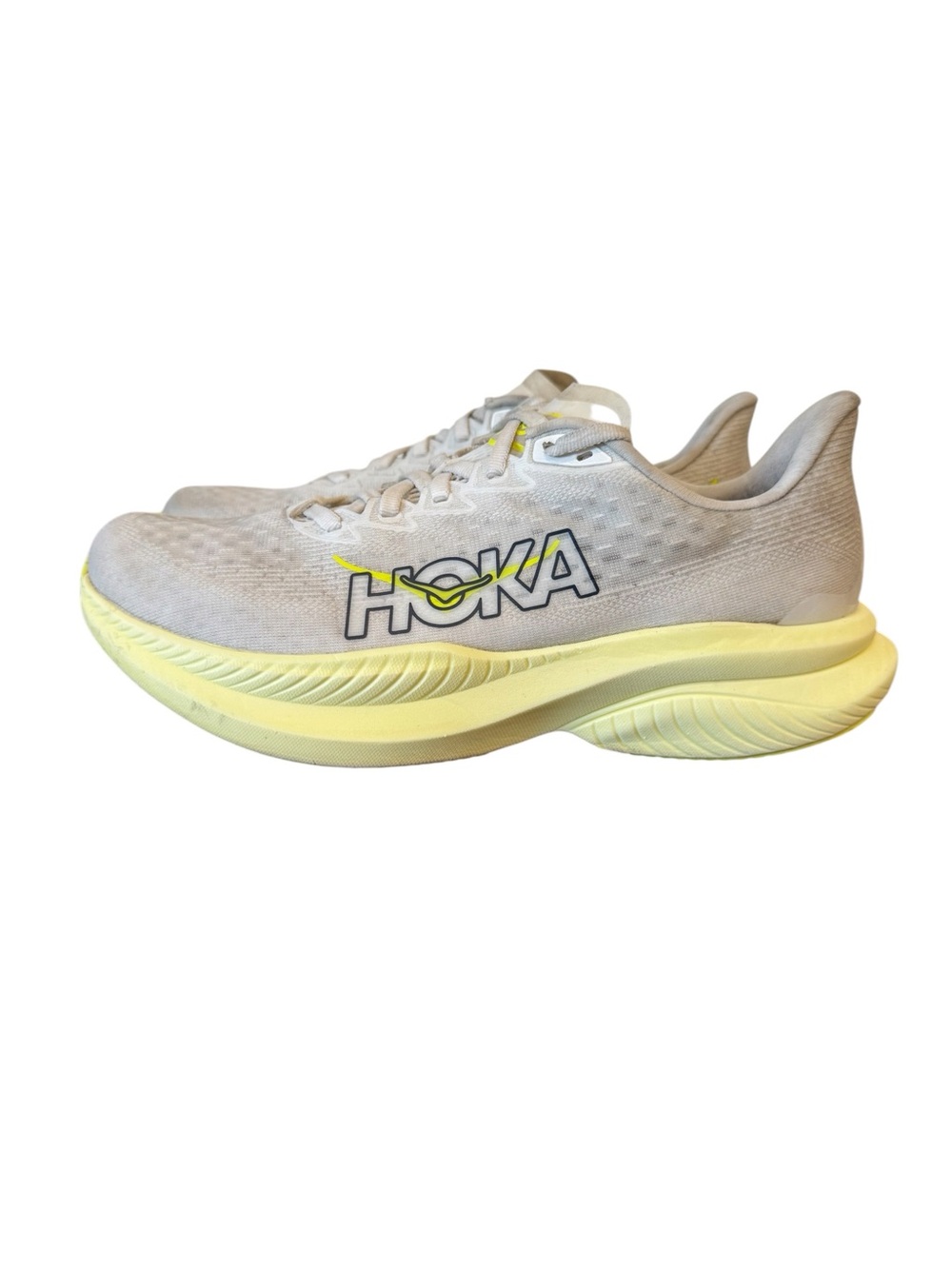 HOKA Mach 6 in the White Neon Hoka Citrus Women’s US Size 8.5B 1147810